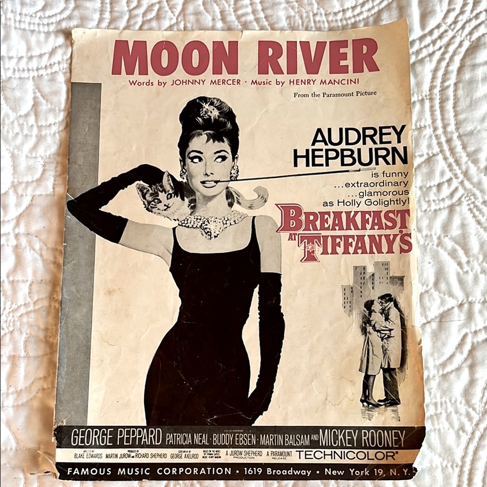 Moon River Sheet Music Audrey Hepburn